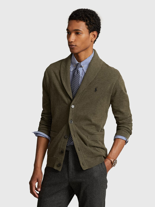 Cotton-blend cardigan  - 1