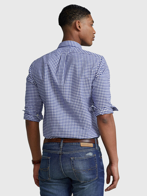 Logo detail check shirt  - 3