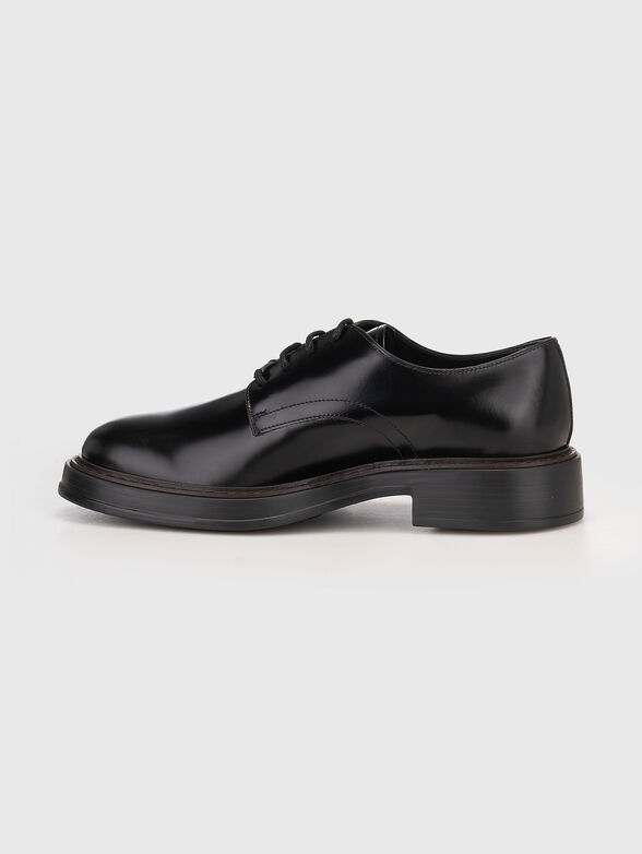 Lace-up leather Derby shoes - 4