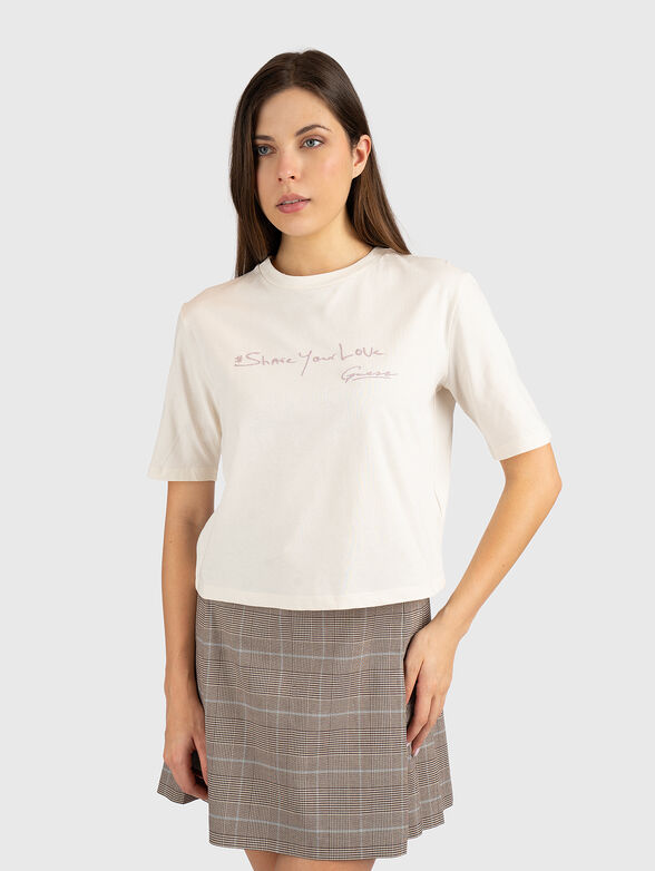 SOPHIE cotton T-shirt with embroidery - 1