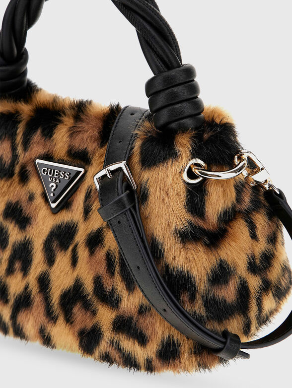 SHAIDA bag with animal print and long handle - 3