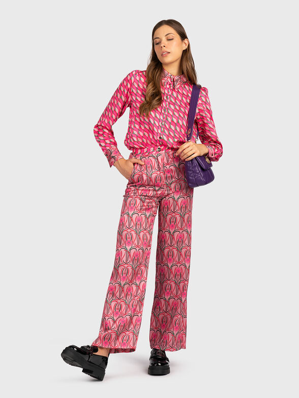 Trousers with multicolour print - 4