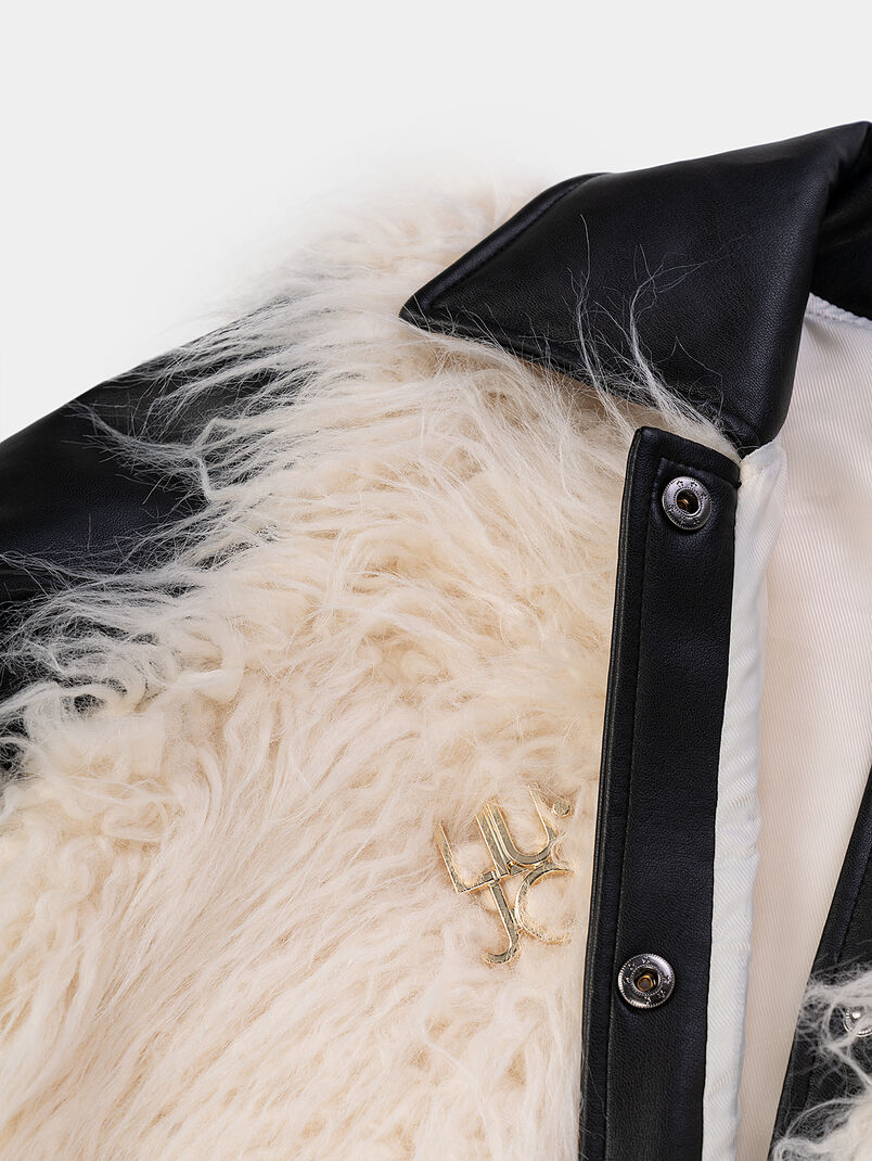 Short jacket with eco hair - 2