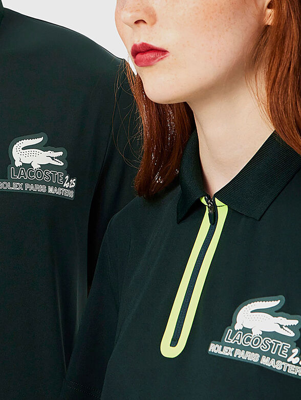 Unisex polo shirt with accent back - 3