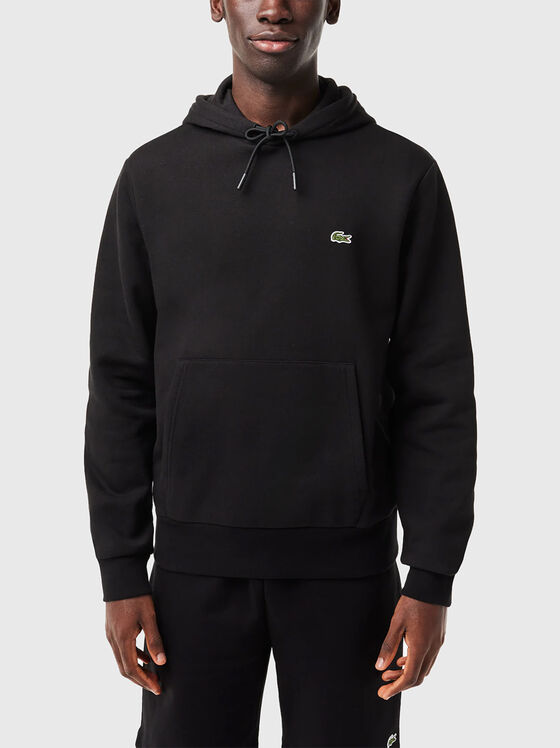 Памучен суитшърт с качулка  - 1