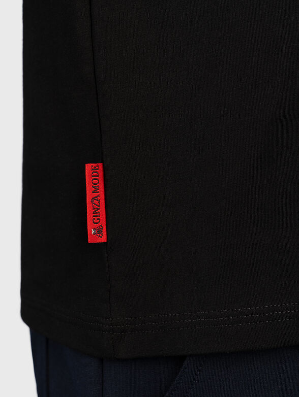 Black tee with print - 3