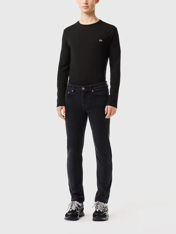 Slim-fit black jeans - 1