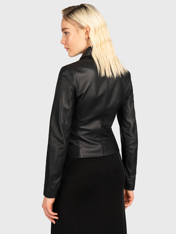 Black leather jacket - 2