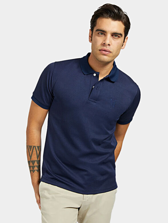 Polo-shirt in dark blue - 1