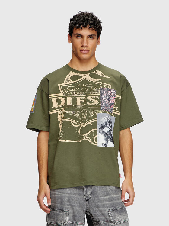 Памучна тениска T-BOXT-SLITS-R8 - 1