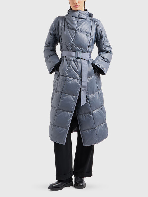 Reversible jacket with waist belt - 1
