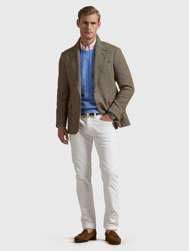 Cotton white jeans - 5