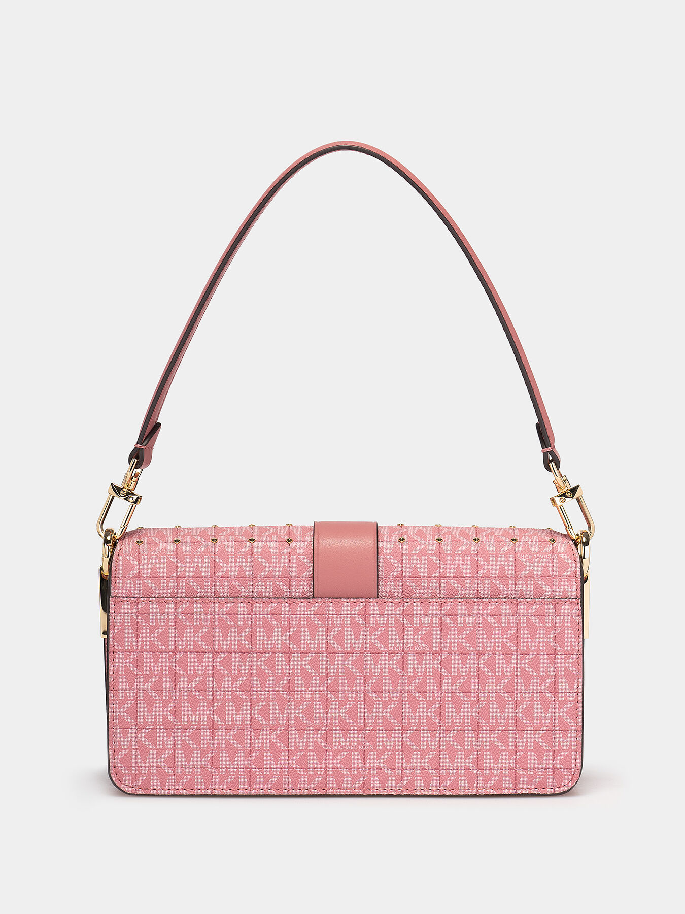 Shoulder bag with monogram logo print brand MICHAEL KORS