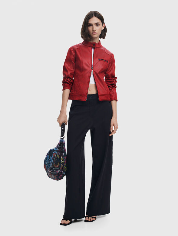 Slim eco leather jacket - 2