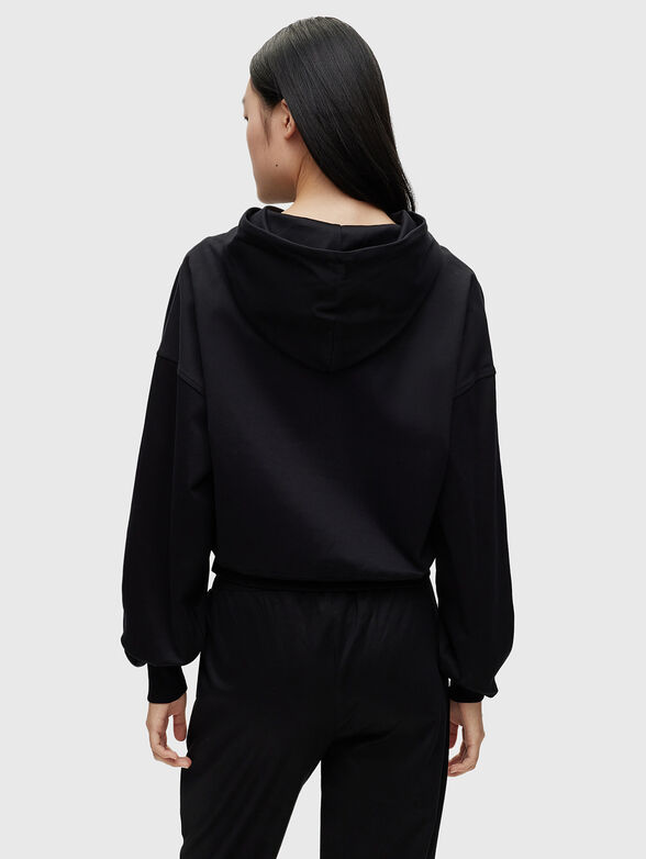 Black sweatshirt with logo accents - 3