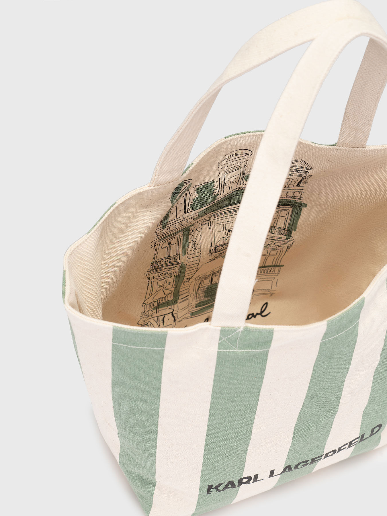 KARL LAGERFELD A2W50003106 関税送料込 Big double faced bag with a print brand Karl Lagerfeld