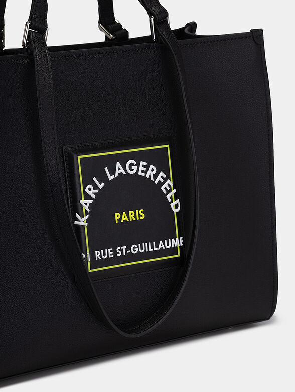 Shopper bag with logo inscription - 2