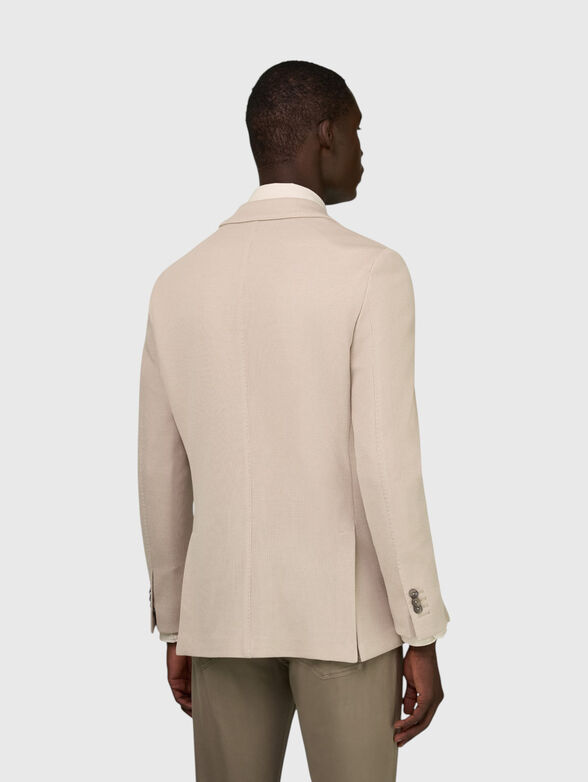 Textured cotton blazer - 3