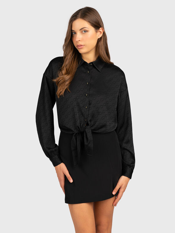 Black shirt with  print - 1