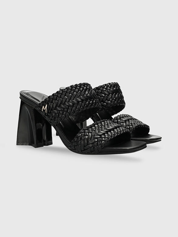 LILAH black heeled sandals - 3