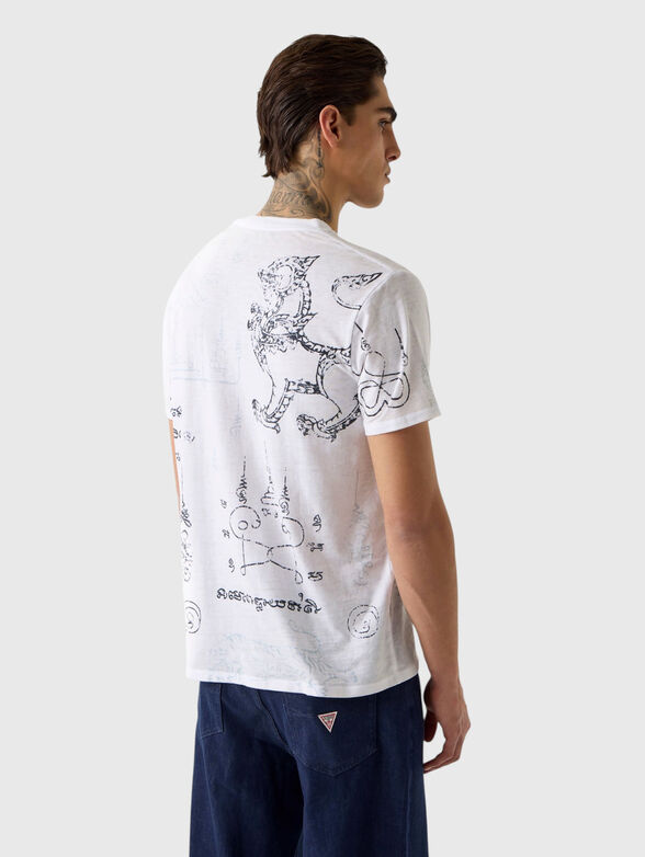 T-shirt with contrasting print - 3