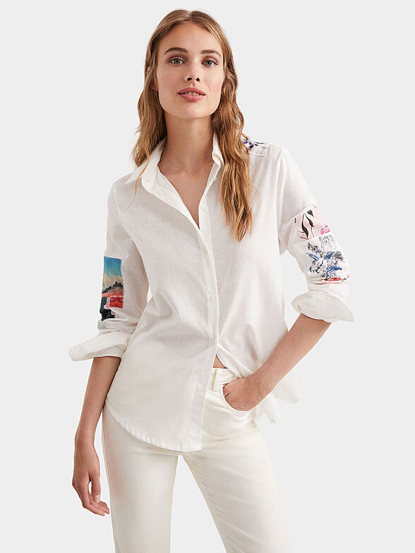 KIOTO shirt with patchwork - 1