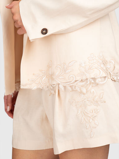Blazer with floral motifs - 5