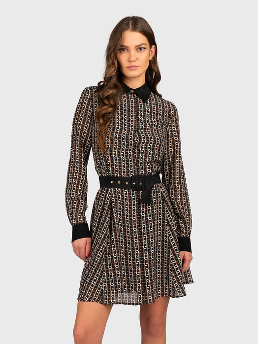 Silk shirt dress 