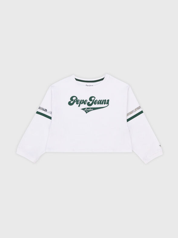 BINDY white blouse with logo inscription - 1