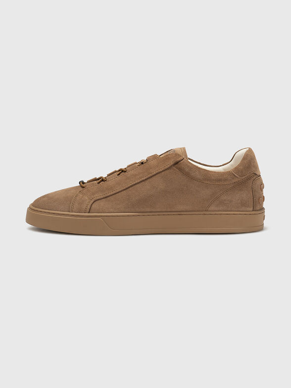Suede sneakers with logo detail - 4