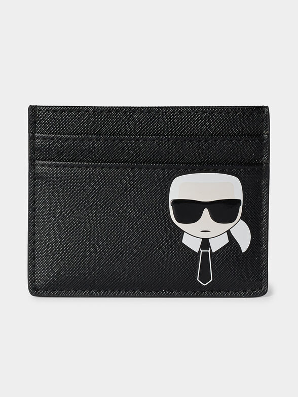 K/IKONIK black card holder with Karl detail - 1