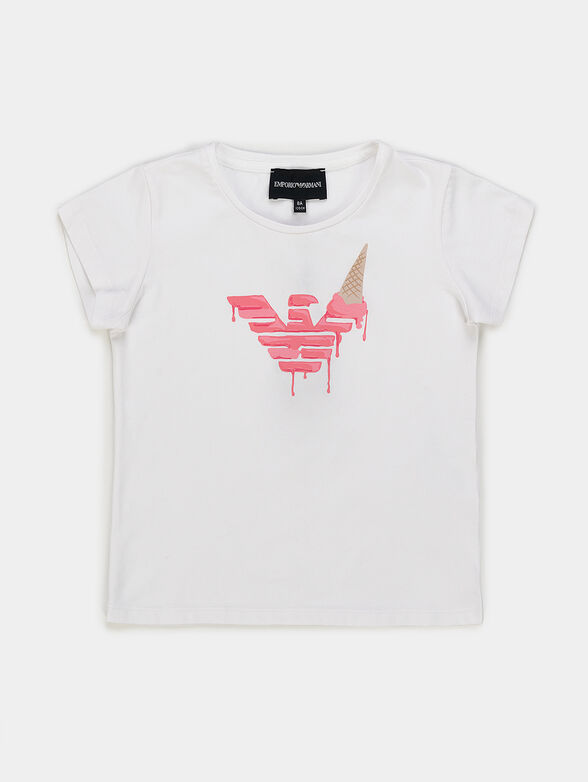 T-shirt with summer logo print - 1