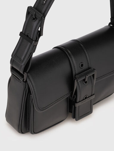 Small leather bag with logo detail - 4