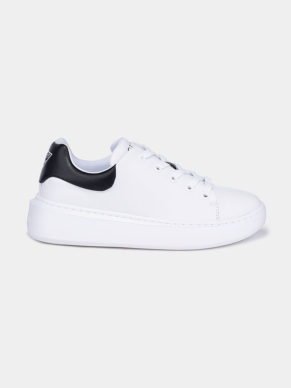 BRADLY White sneakers with contrasting heel - 1