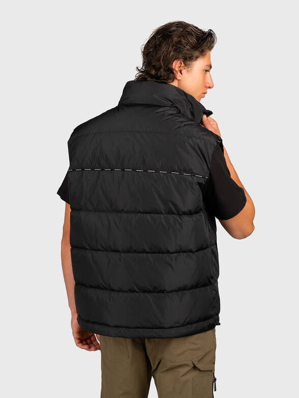 Double-faced vest with monogram logo - 3