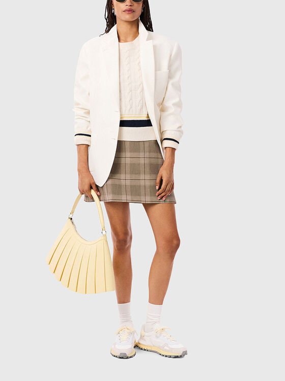 Cotton plaid mini skirt - 1