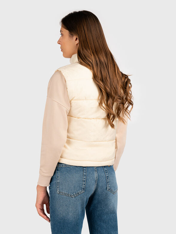 Quilted vest with monogram print - 3