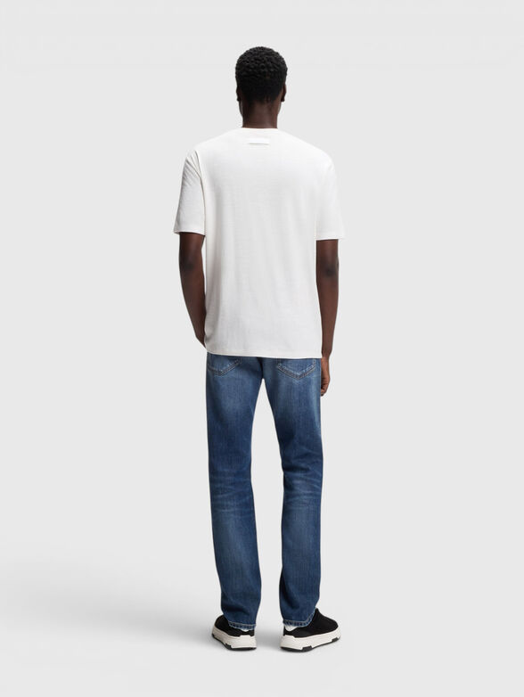 Linen-blend T-shirt  - 3