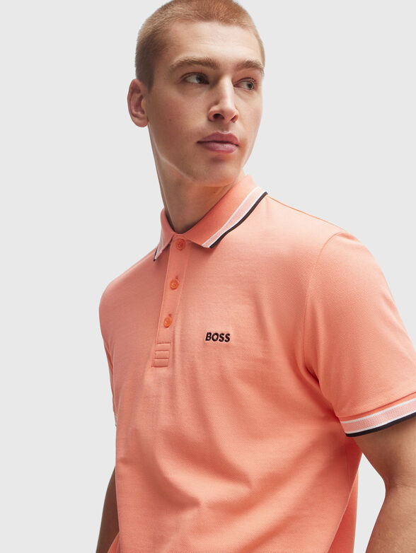 PADDY short sleeved polo shirt in ecru - 4