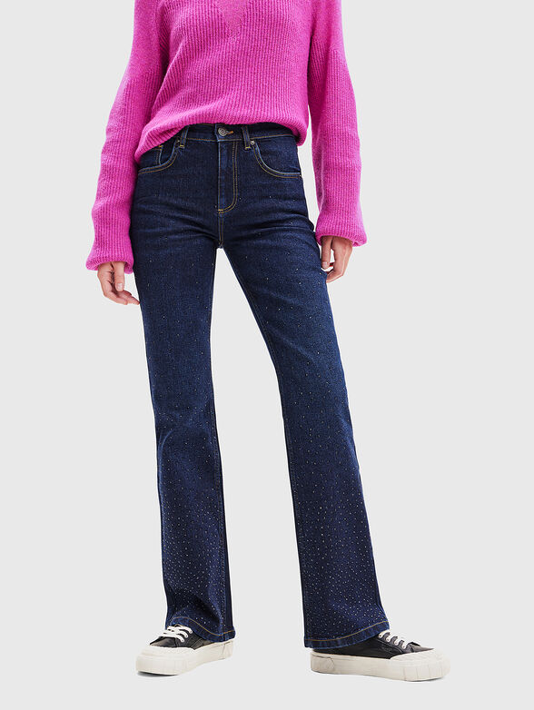 Jeans with rhinestone details - 1