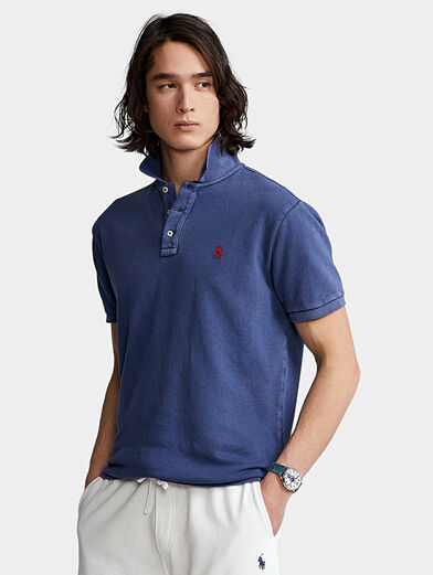 Blue Polo-shirt with logo - 1