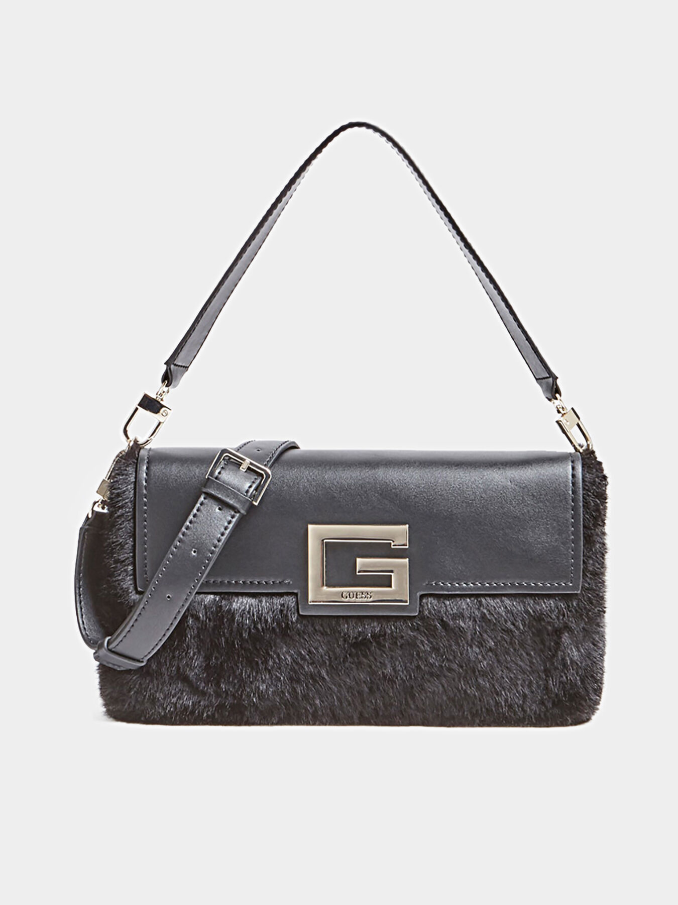 Guess brightside shoulder bag black 2025