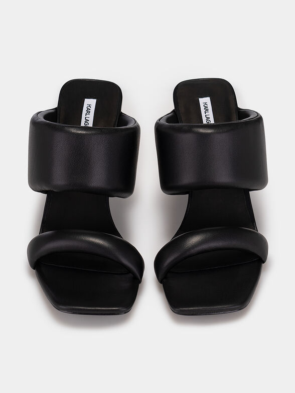 IKON black sandals with accented heels - 6