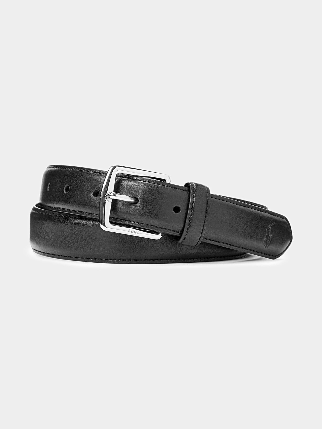 Black leather belt brand POLO RALPH LAUREN — Globalbrandsstore.com/en