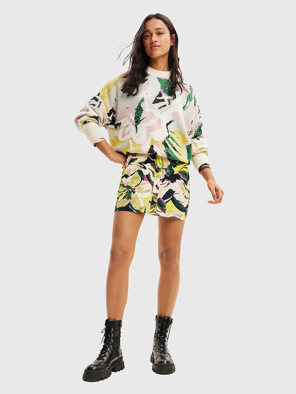 Sweater with multicolor print - 2