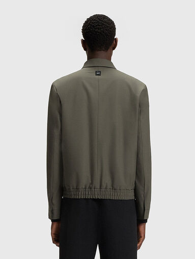 Wool jacket with classic collar - 3