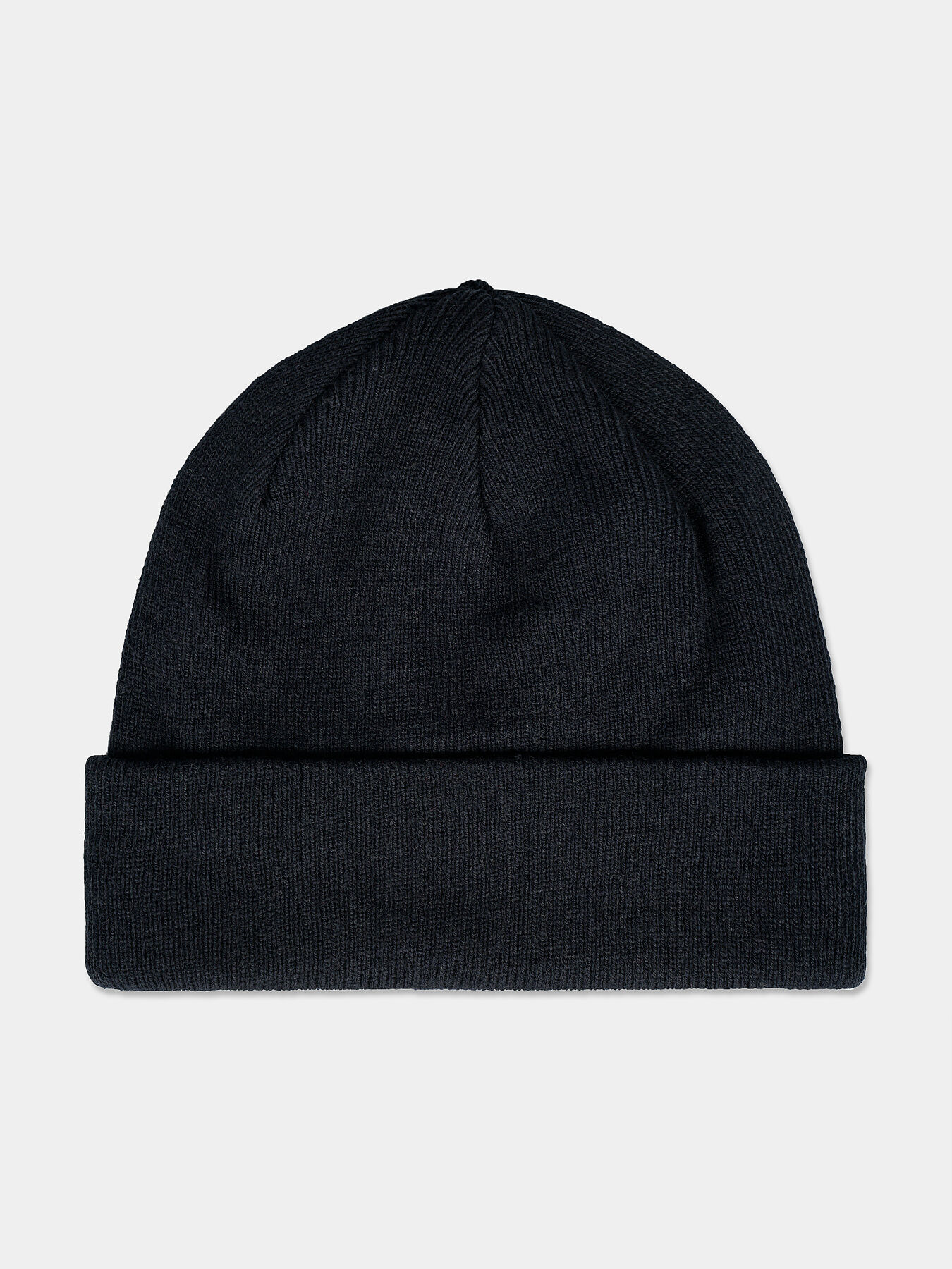 Black unisex beanie with logo embroidery brand FILA