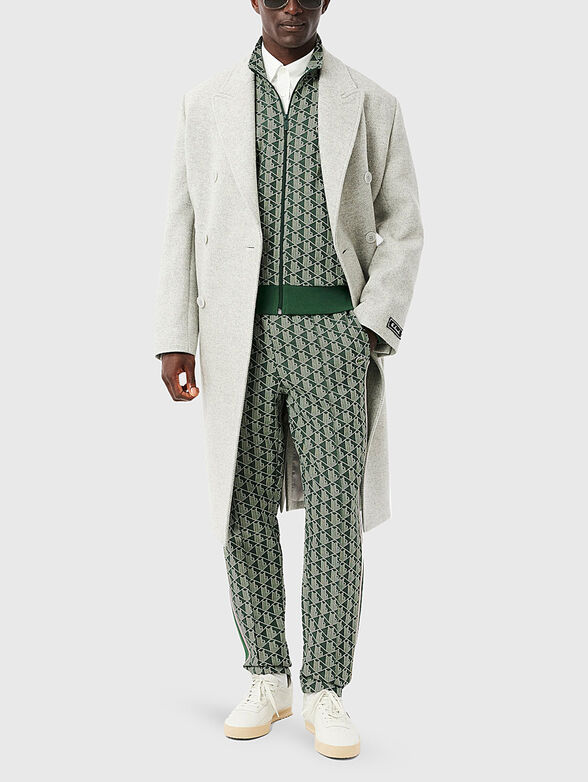 Sweatshirt with monogram print in brown - 2