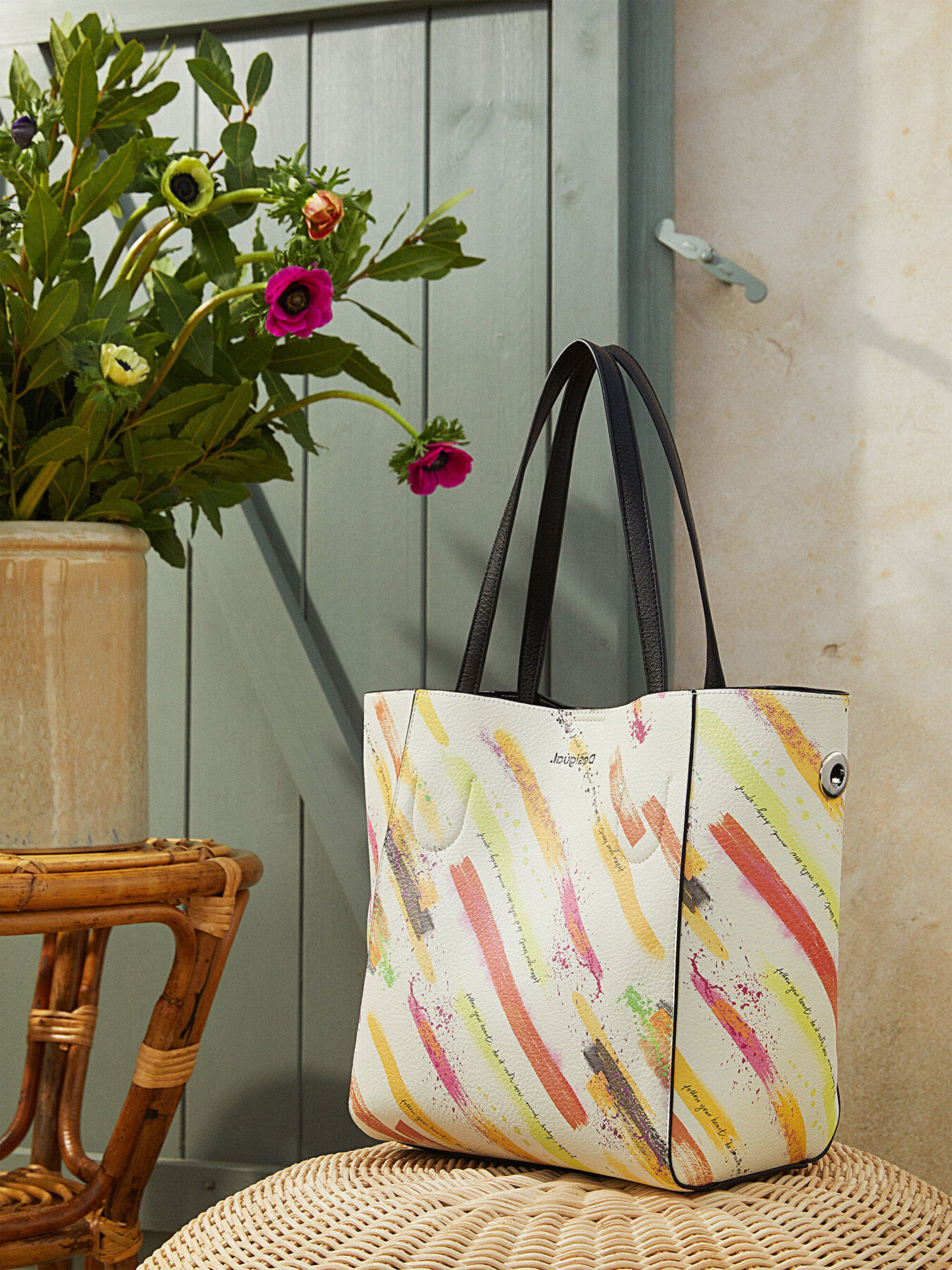 【関税込み】BORSA PORTA ABITI SHOPPER' SHOPPING BAG Shopping Bag/Shopper PRINTED NYLON FABRIC SHOPPING BAG