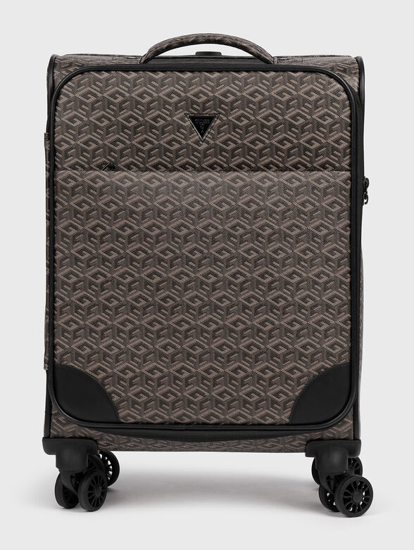 Monogram logo effect suitcase - 1